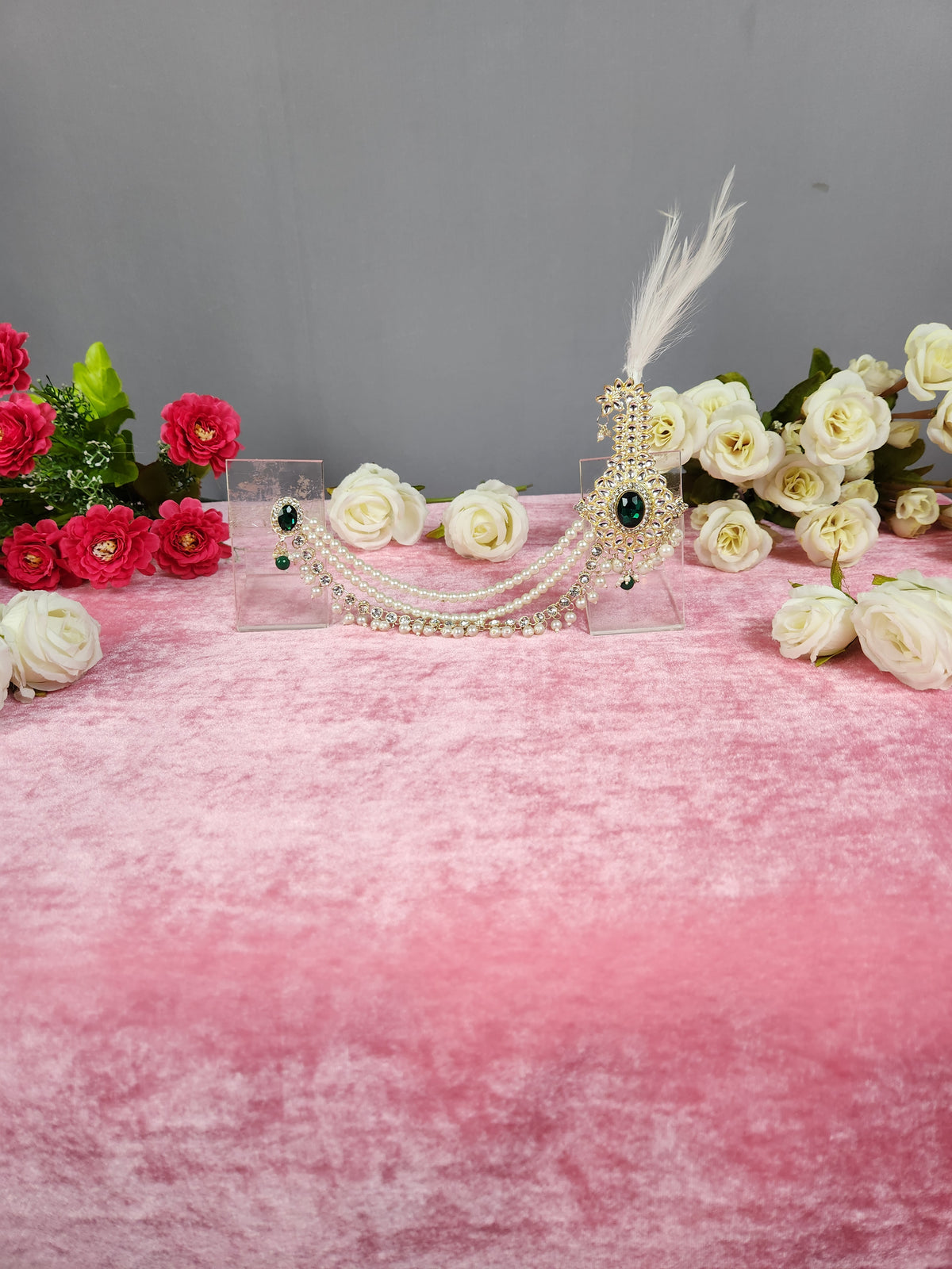 GROOM TURBAN BROOCH WITH CHAIN STYLE