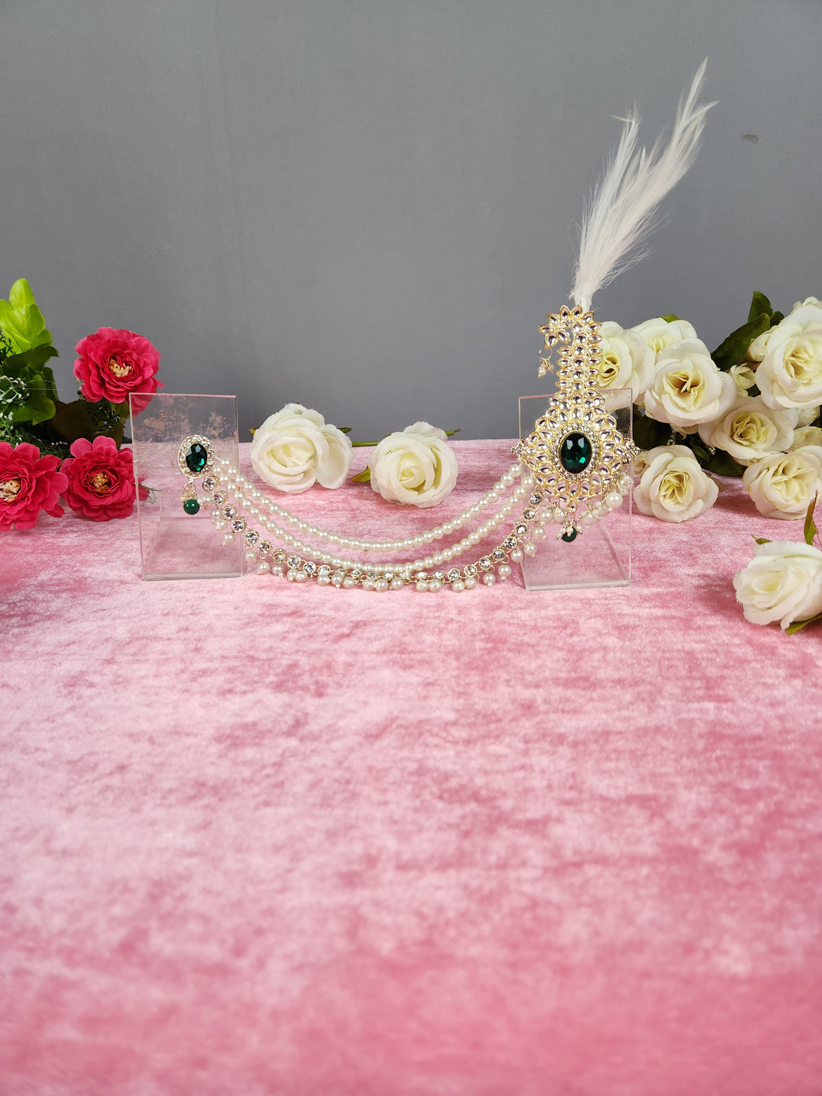 GROOM TURBAN BROOCH WITH CHAIN STYLE