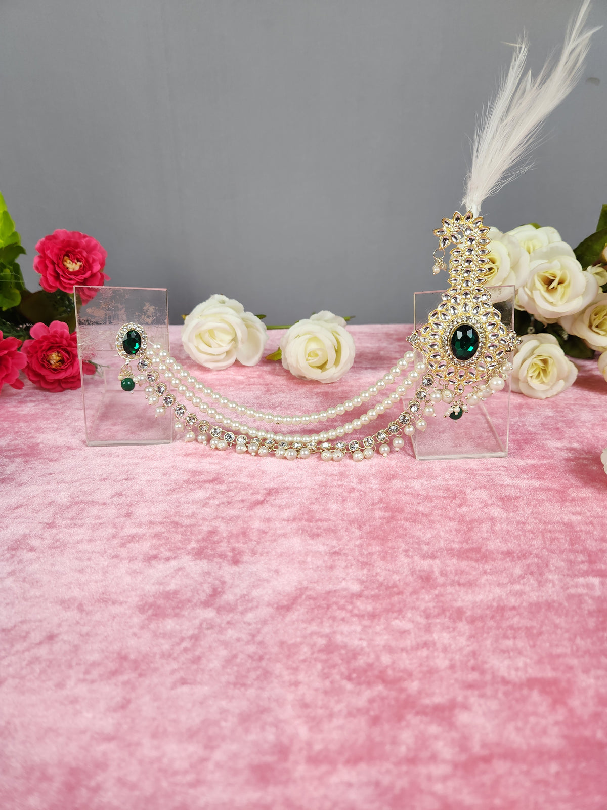 GROOM TURBAN BROOCH WITH CHAIN STYLE