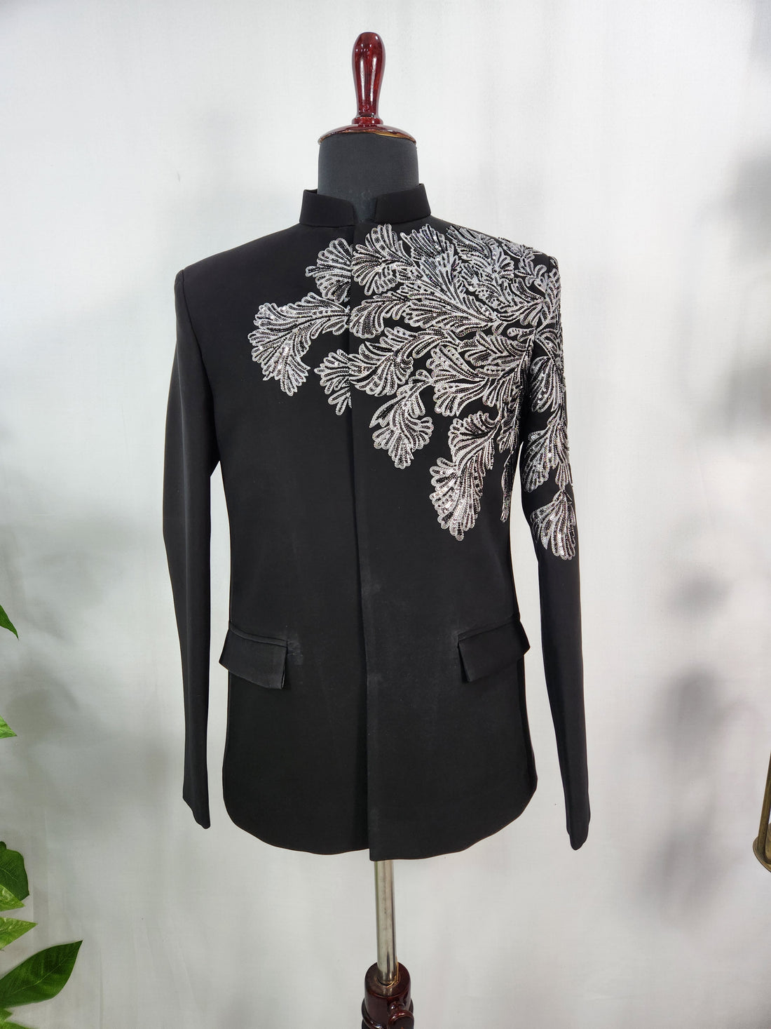 Black Jodhpuri Suit for Wedding – Custom Made | Indian Groom Outfit