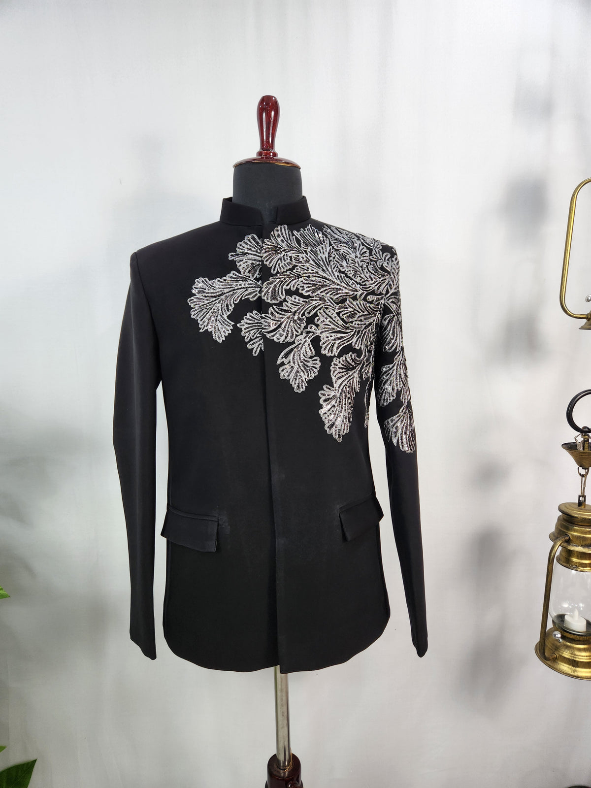 Black Jodhpuri Suit for Wedding – Custom Made | Indian Groom Outfit