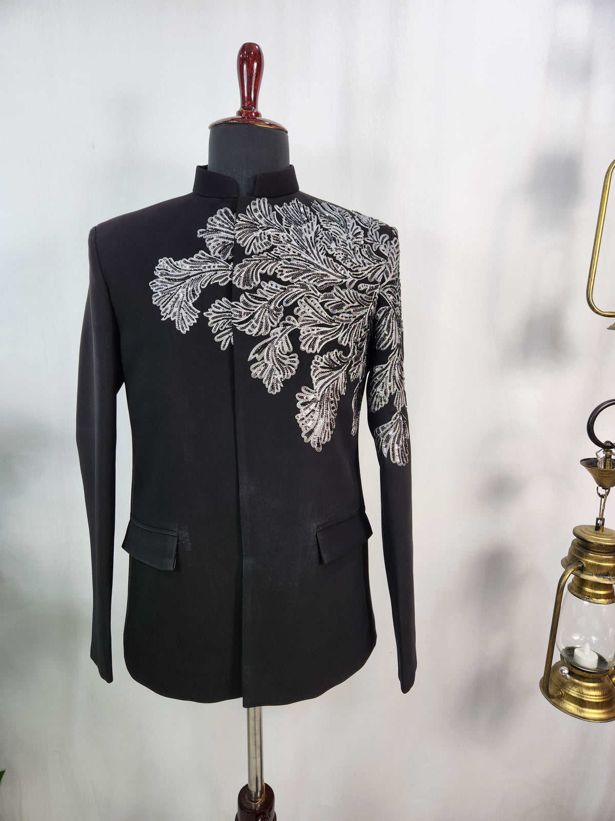 Black Jodhpuri Suit for Wedding – Custom Made | Indian Groom Outfit
