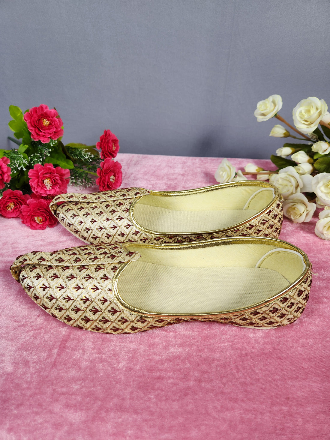 Beige Ethnic Shoes for Men – Designer Indian Jutti & Mojari for Wedding
