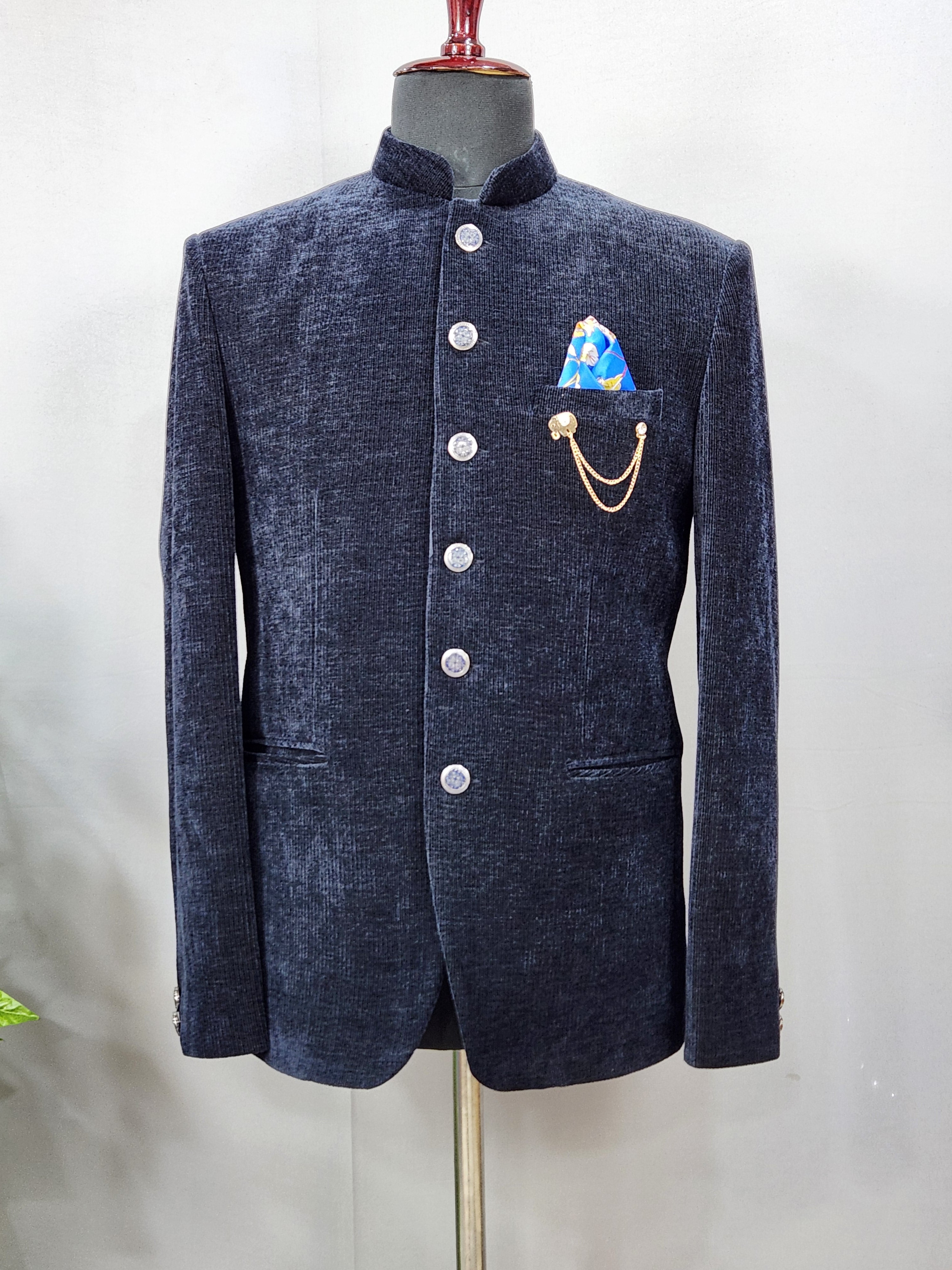 Blue Jodhpuri Suit for Wedding – Custom Made | Indian Groom Outfit