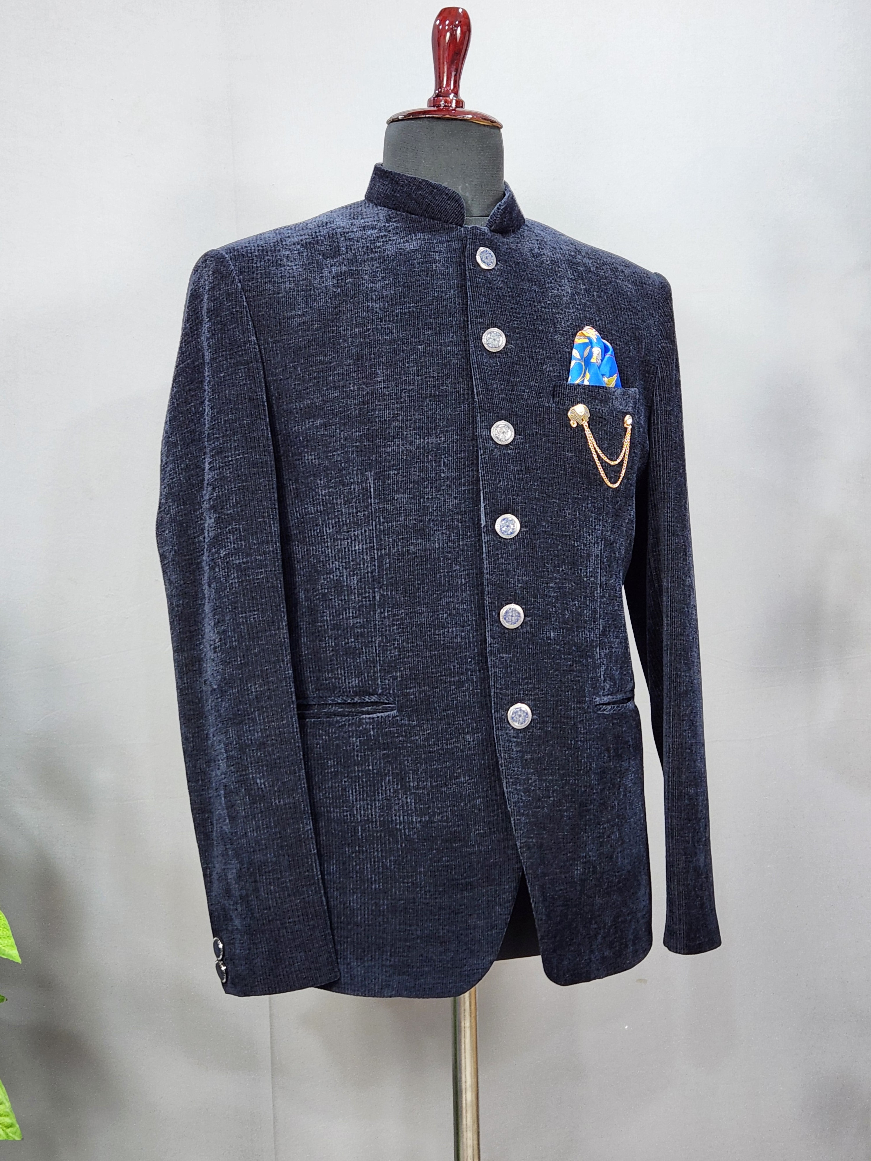 Blue Jodhpuri Suit for Wedding – Custom Made | Indian Groom Outfit