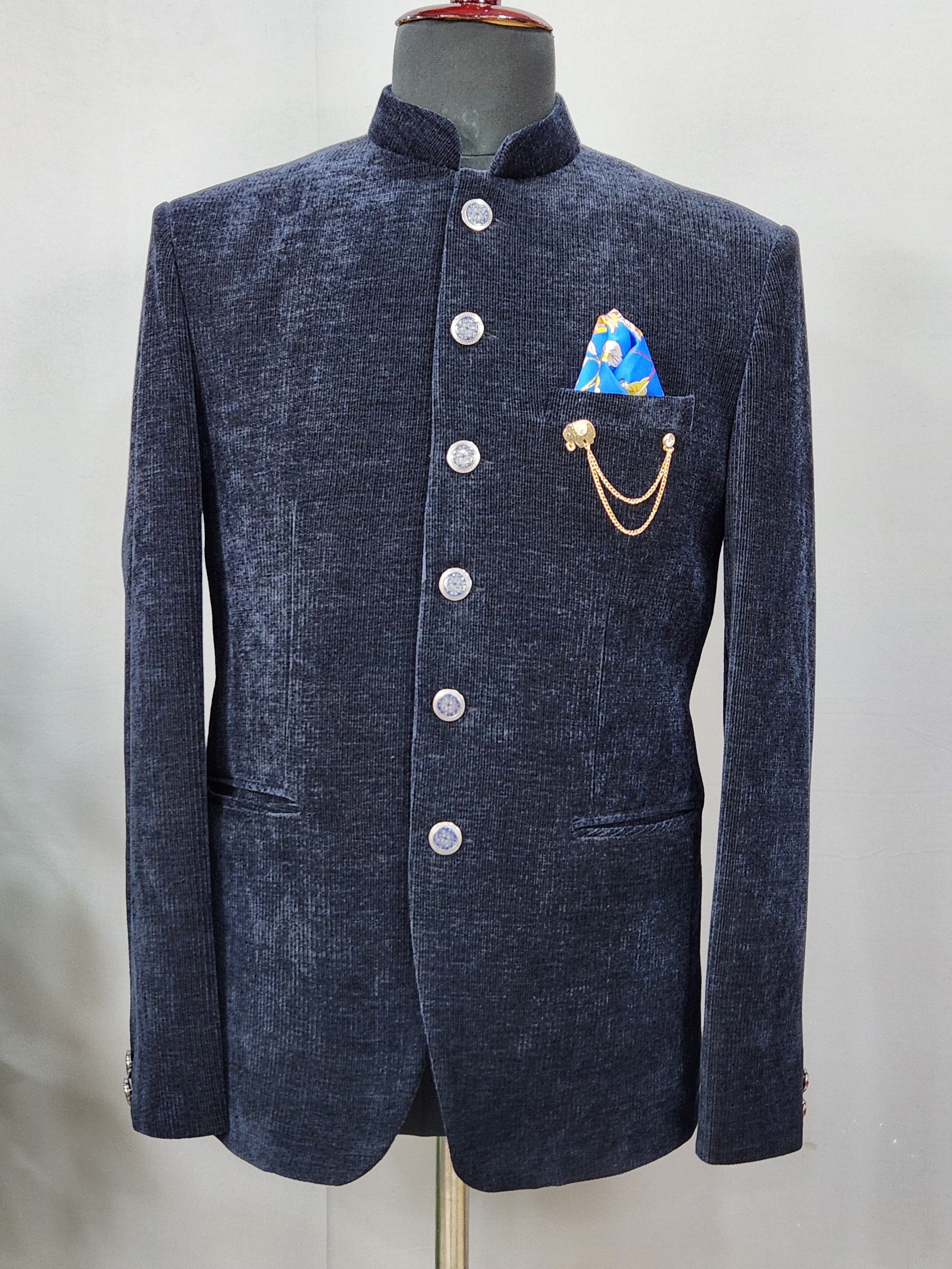 Blue Jodhpuri Suit for Wedding – Custom Made | Indian Groom Outfit