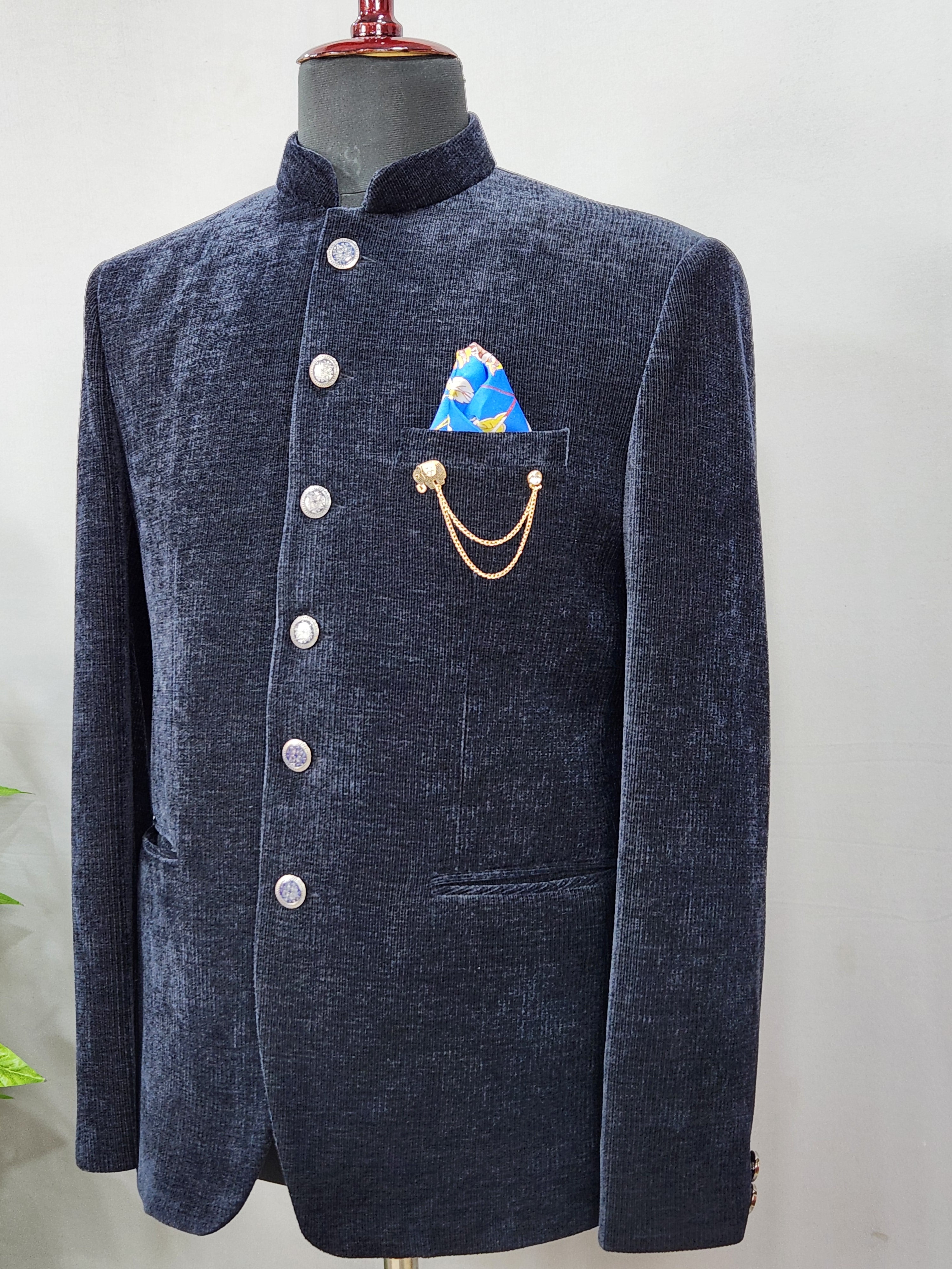 Blue Jodhpuri Suit for Wedding – Custom Made | Indian Groom Outfit