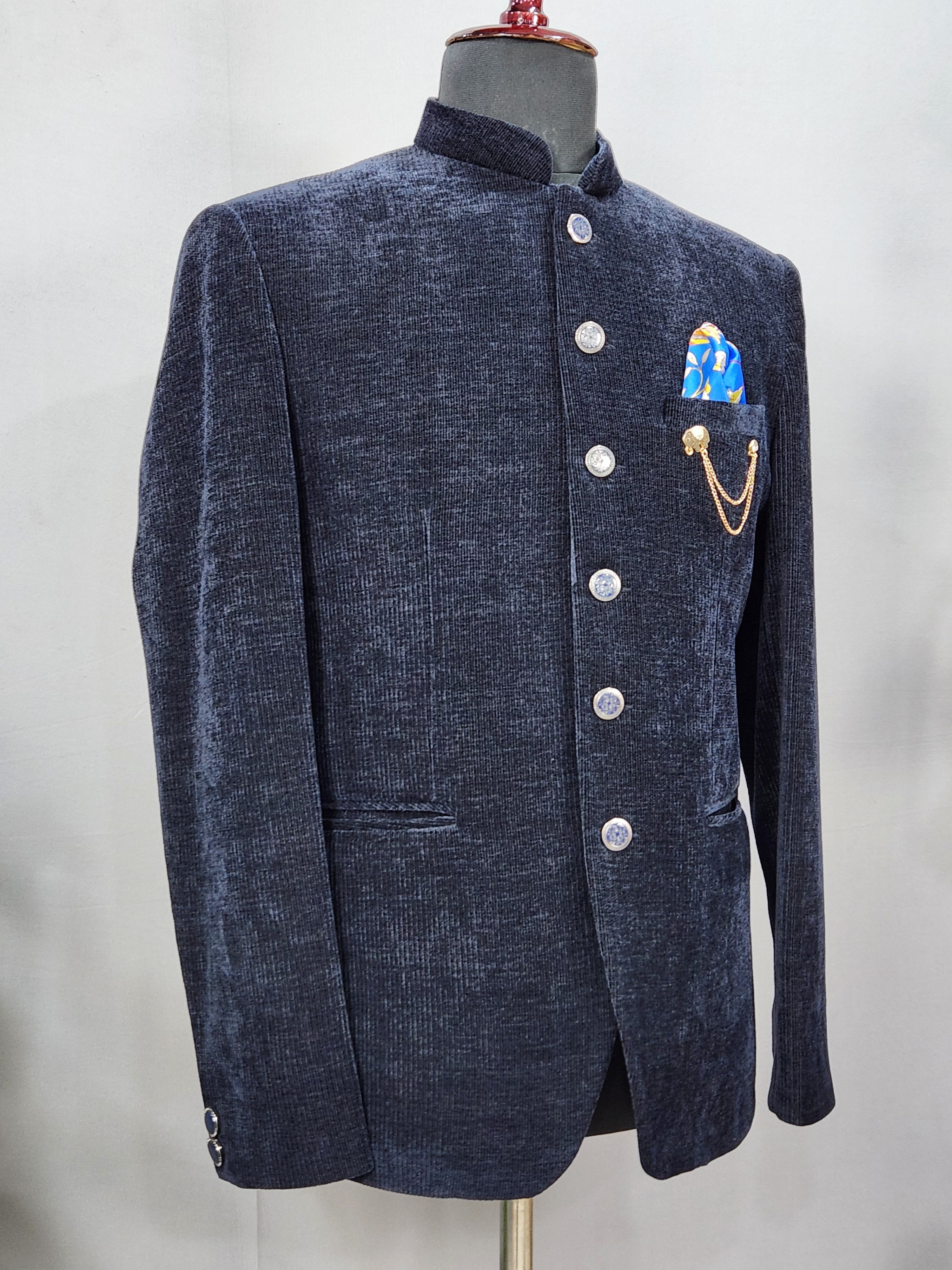Blue Jodhpuri Suit for Wedding – Custom Made | Indian Groom Outfit