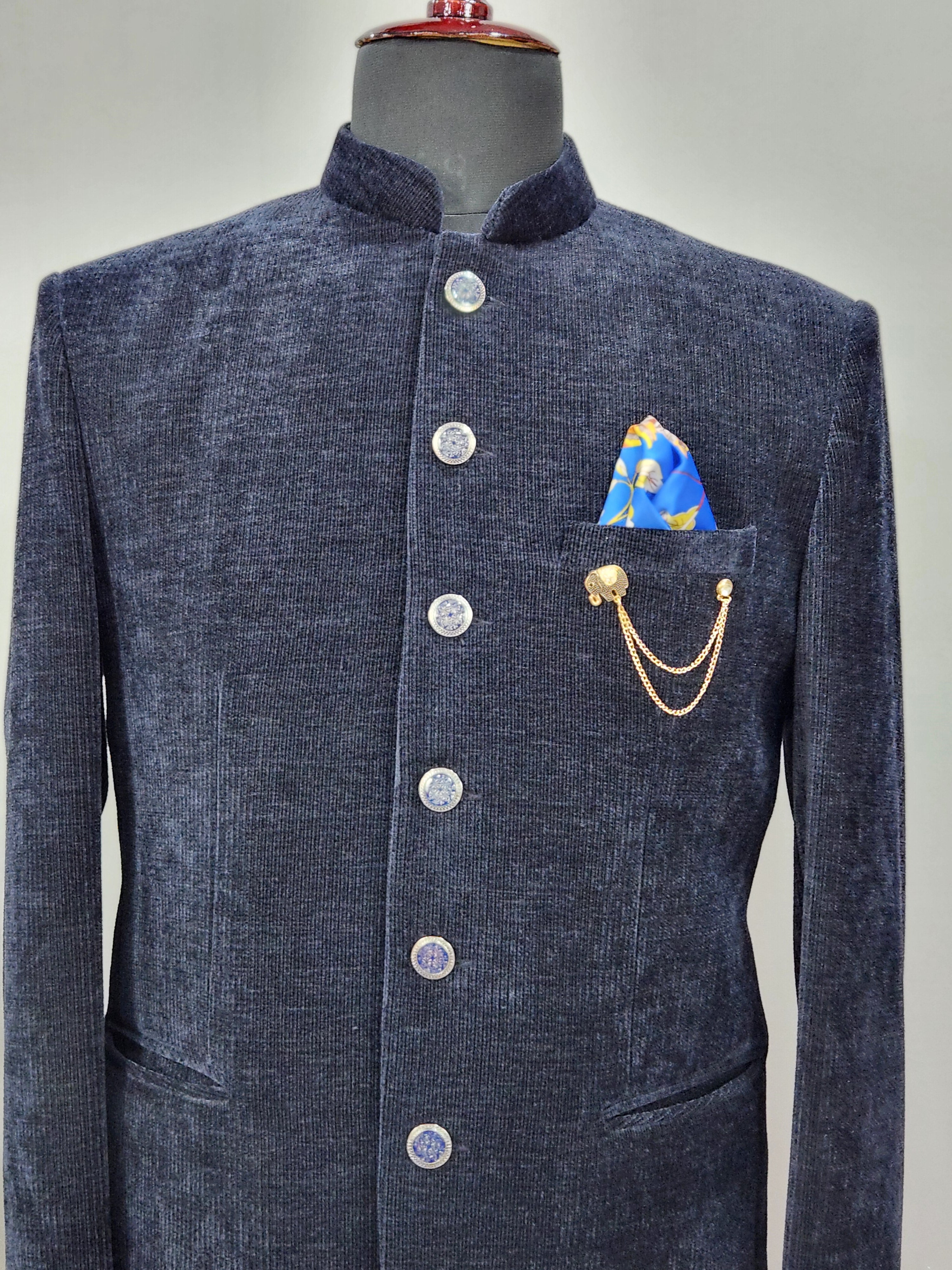 Blue Jodhpuri Suit for Wedding – Custom Made | Indian Groom Outfit