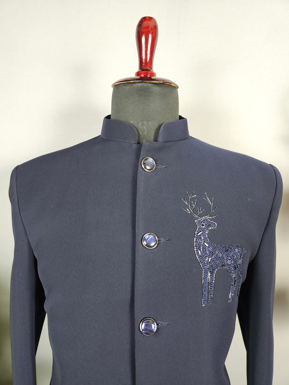 Blue Jodhpuri Suit for Men  -   Indian Wedding Outfit for Men

