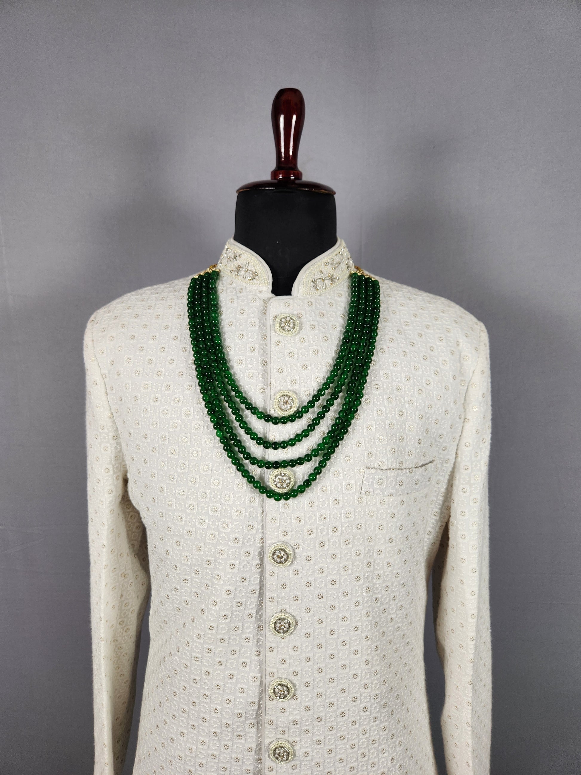Emerald Green Necklace Groom 