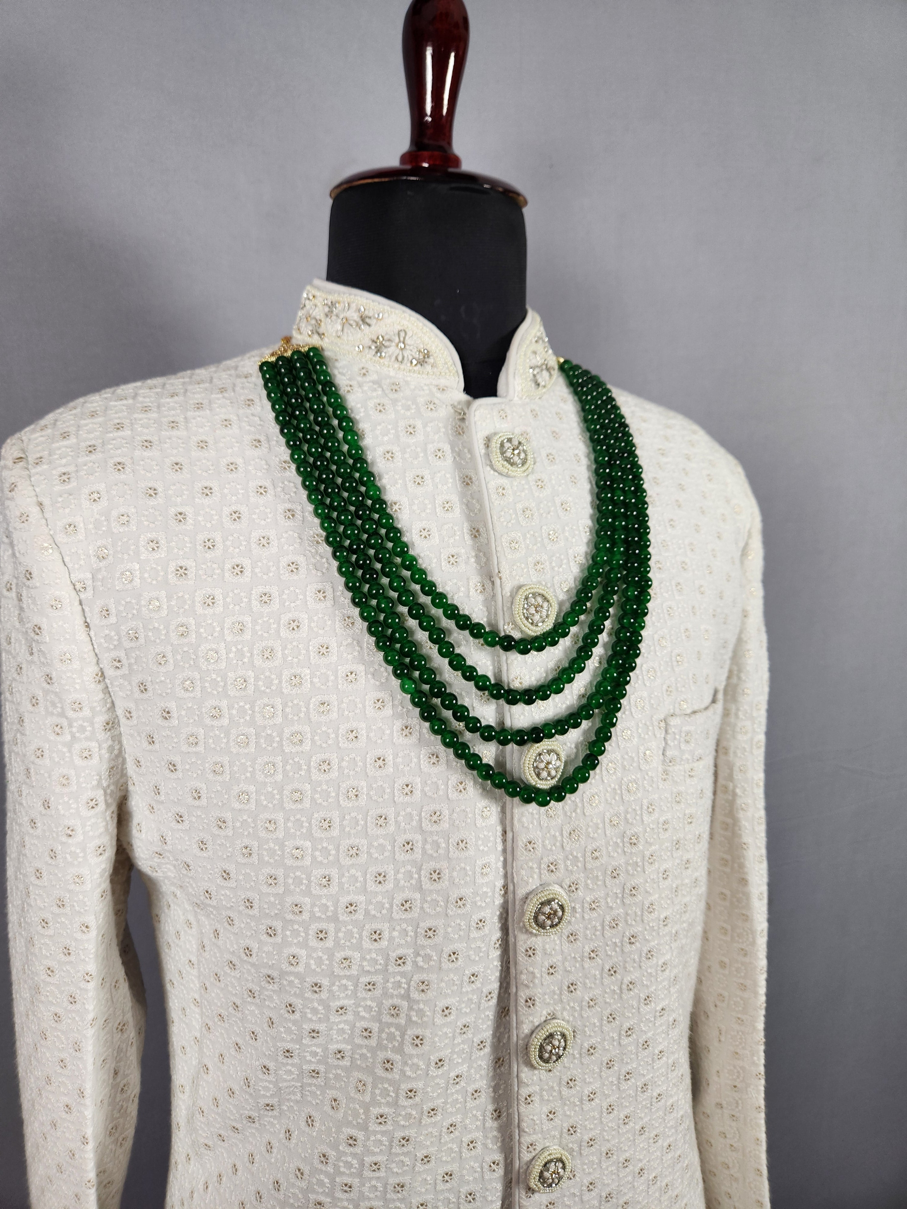 Emerald Green Necklace Groom 