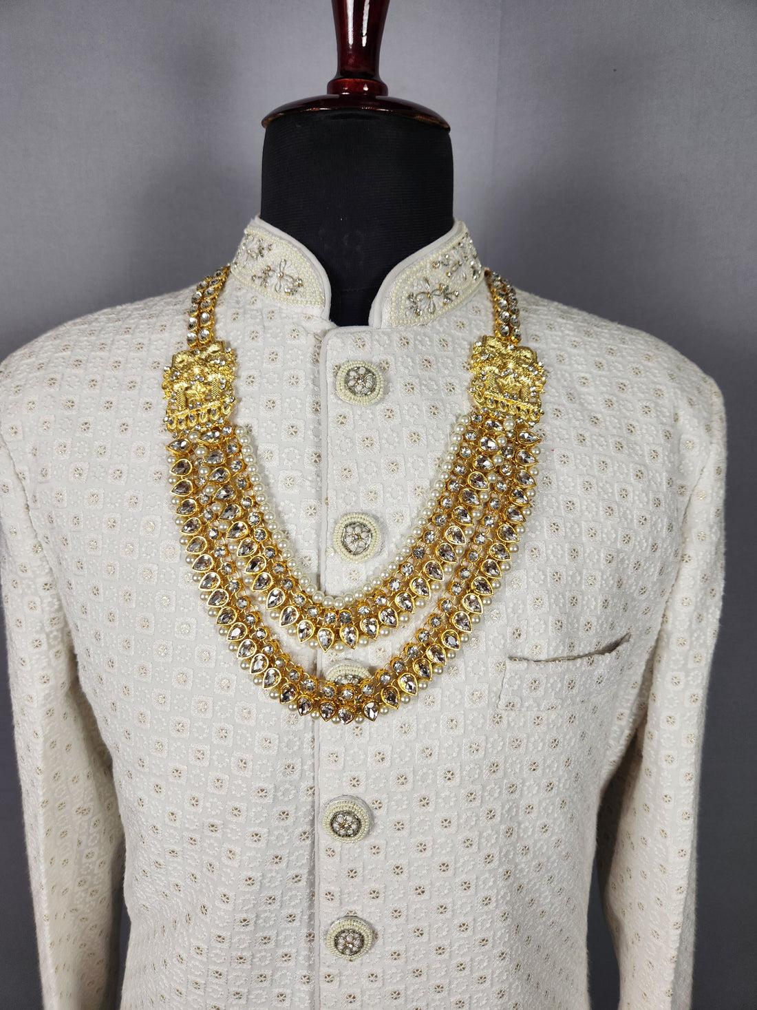 Kundan Necklace For Groom 