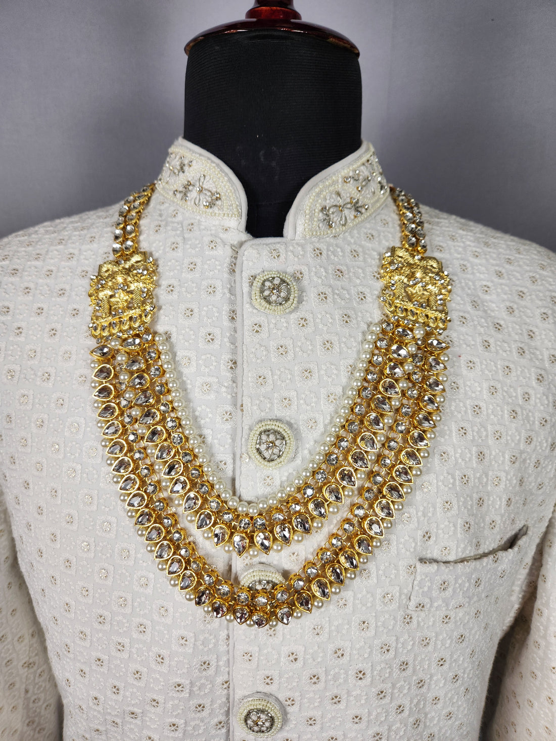 Kundan Necklace For Groom 
