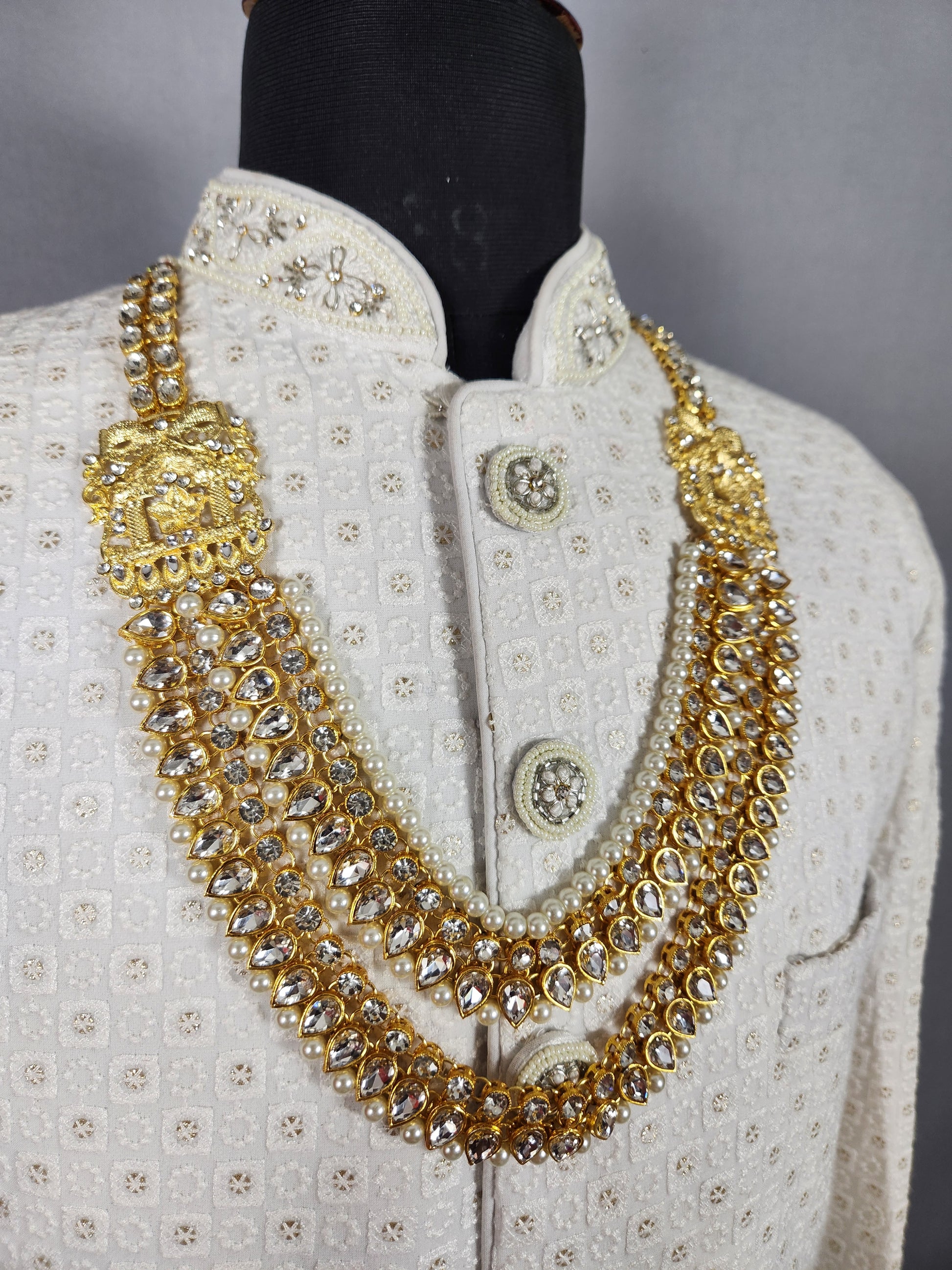 Kundan Necklace For Groom 