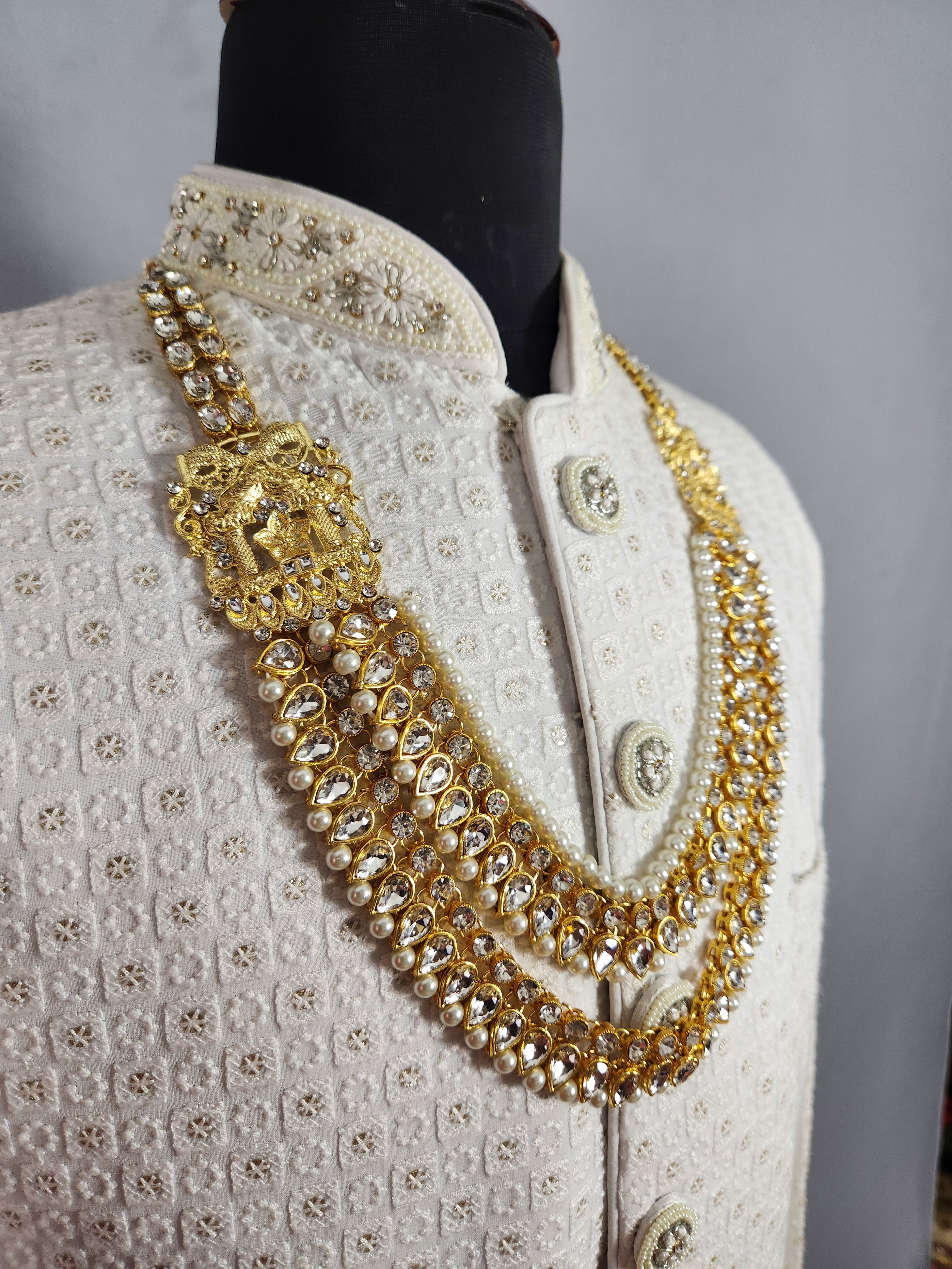 Kundan Necklace For Groom 
