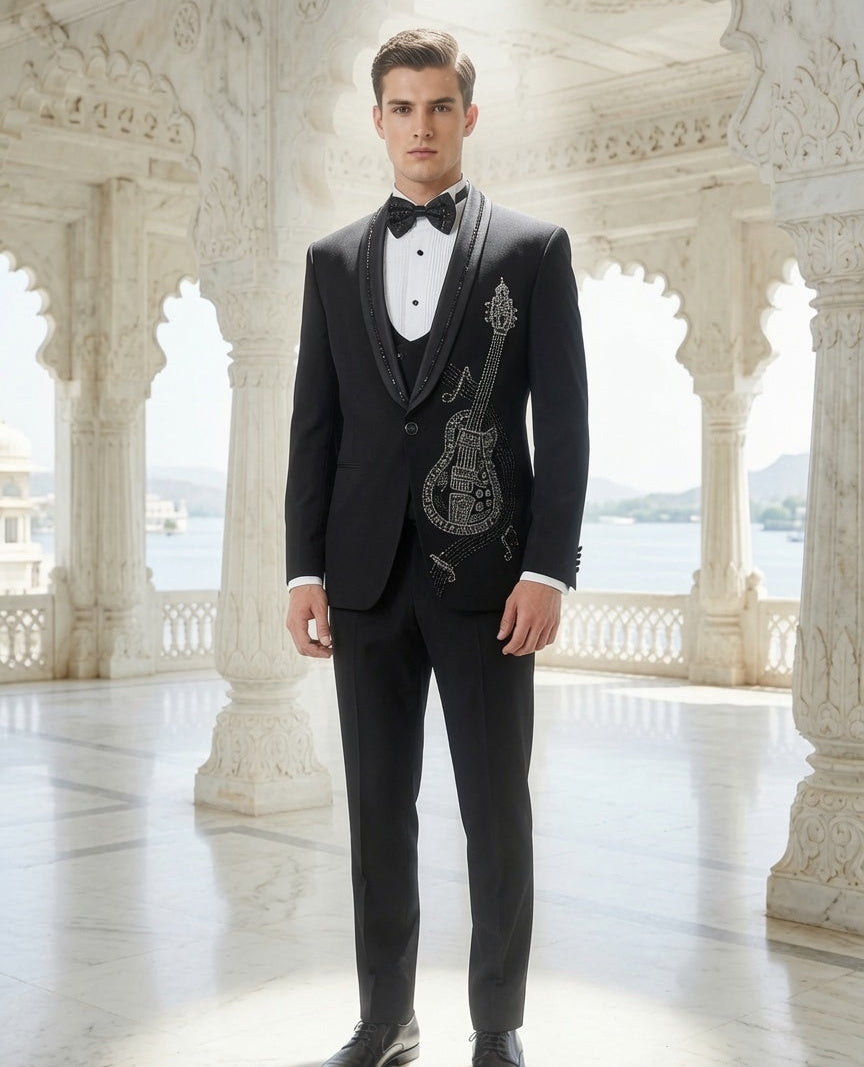 guitar-design-black-wedding-tuxedo-groom-tux10101