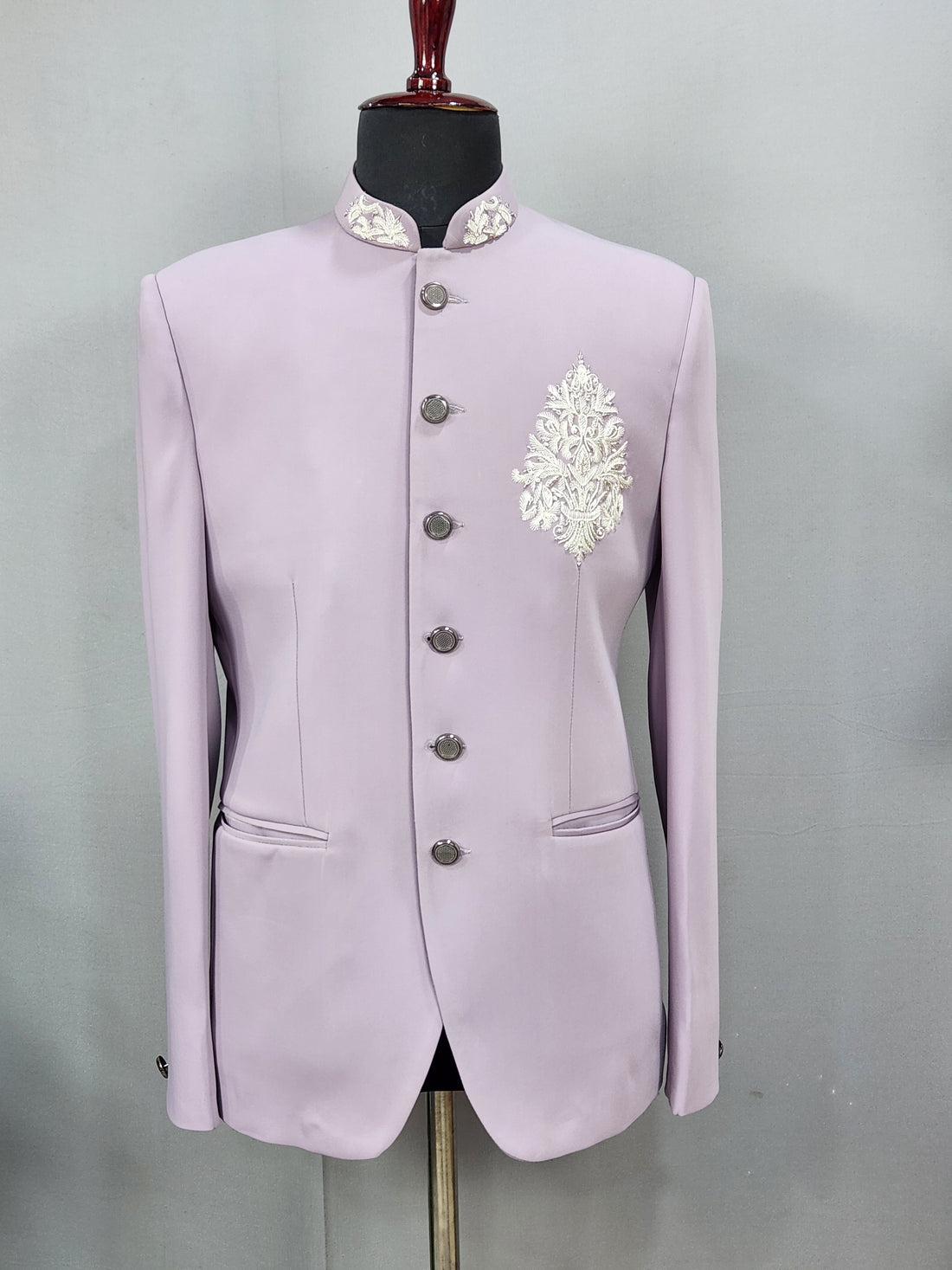 Lilac Lavender Jodhpuri Suit for Wedding – Custom Made | Indian Groom Outfit