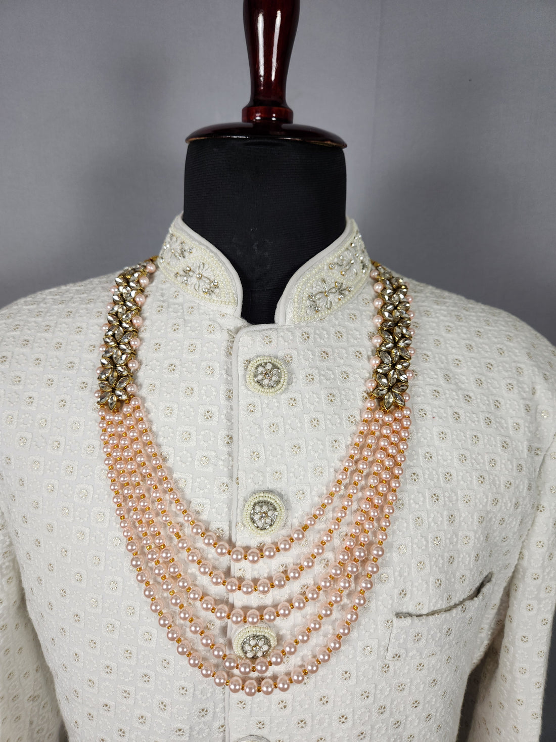Peach Groom Necklace 