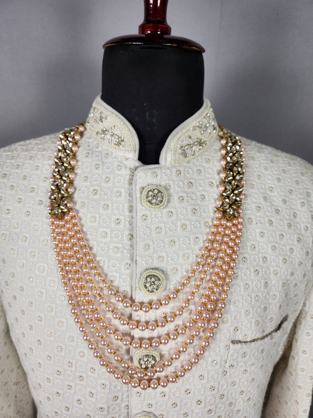 Peach Groom Necklace 