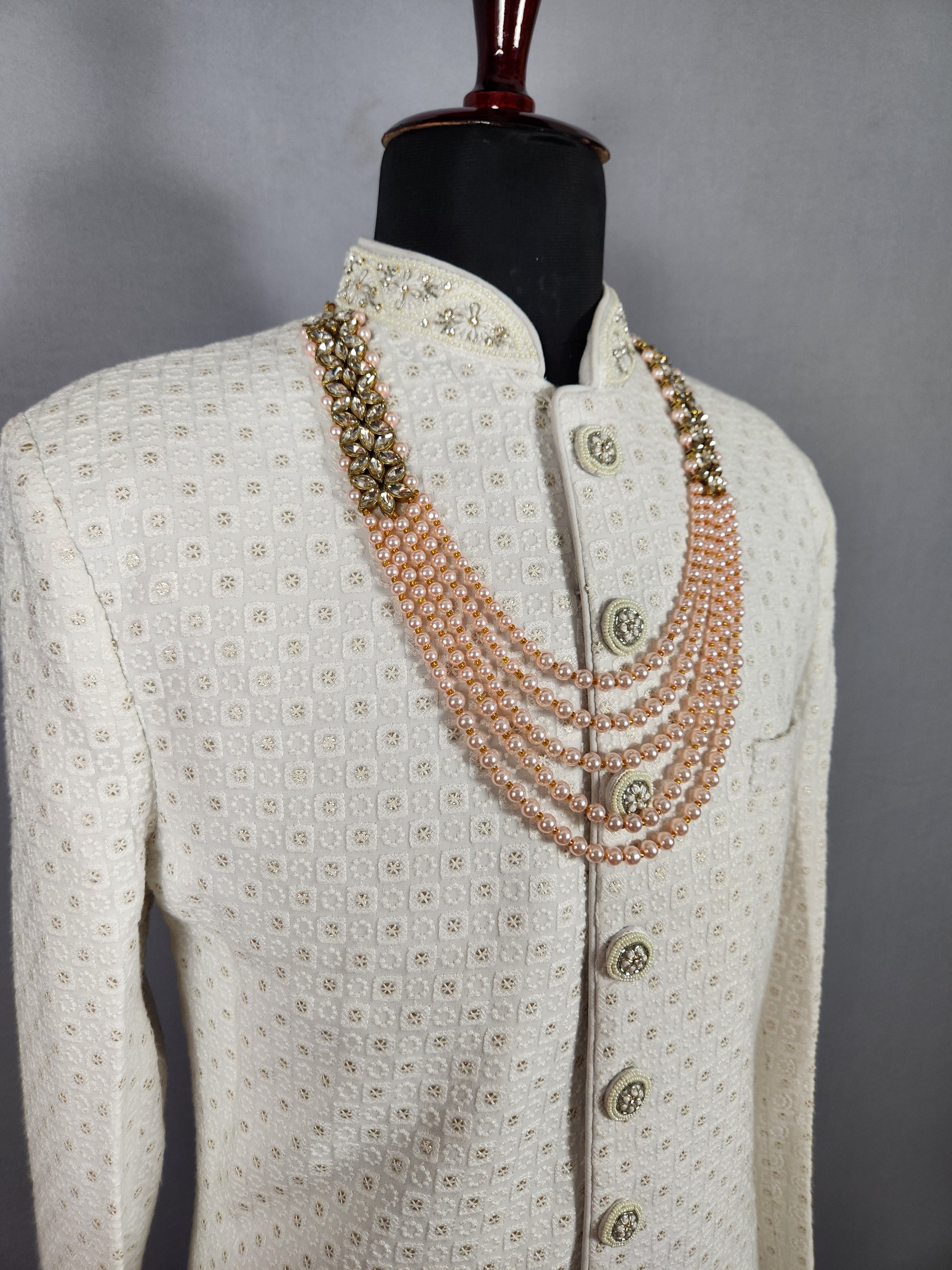 Peach Groom Necklace 