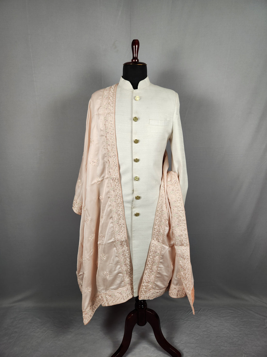 Pink Groom Wedding Shawl 