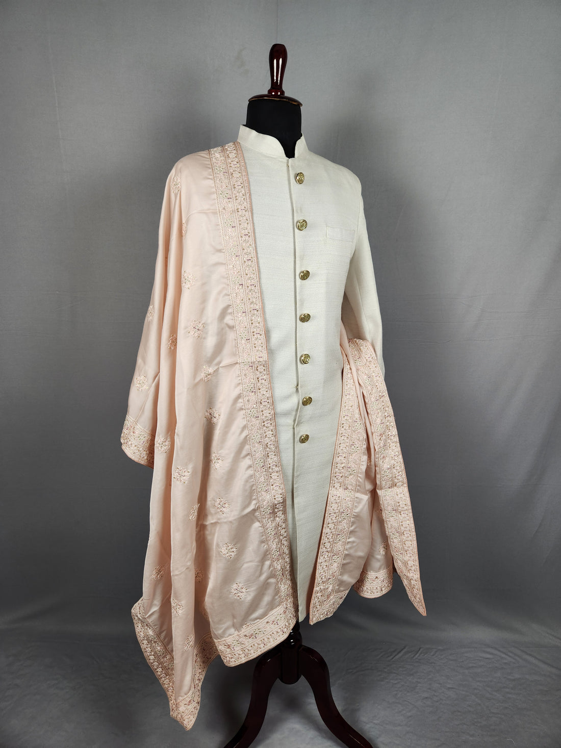 Pink Groom Wedding Shawl 