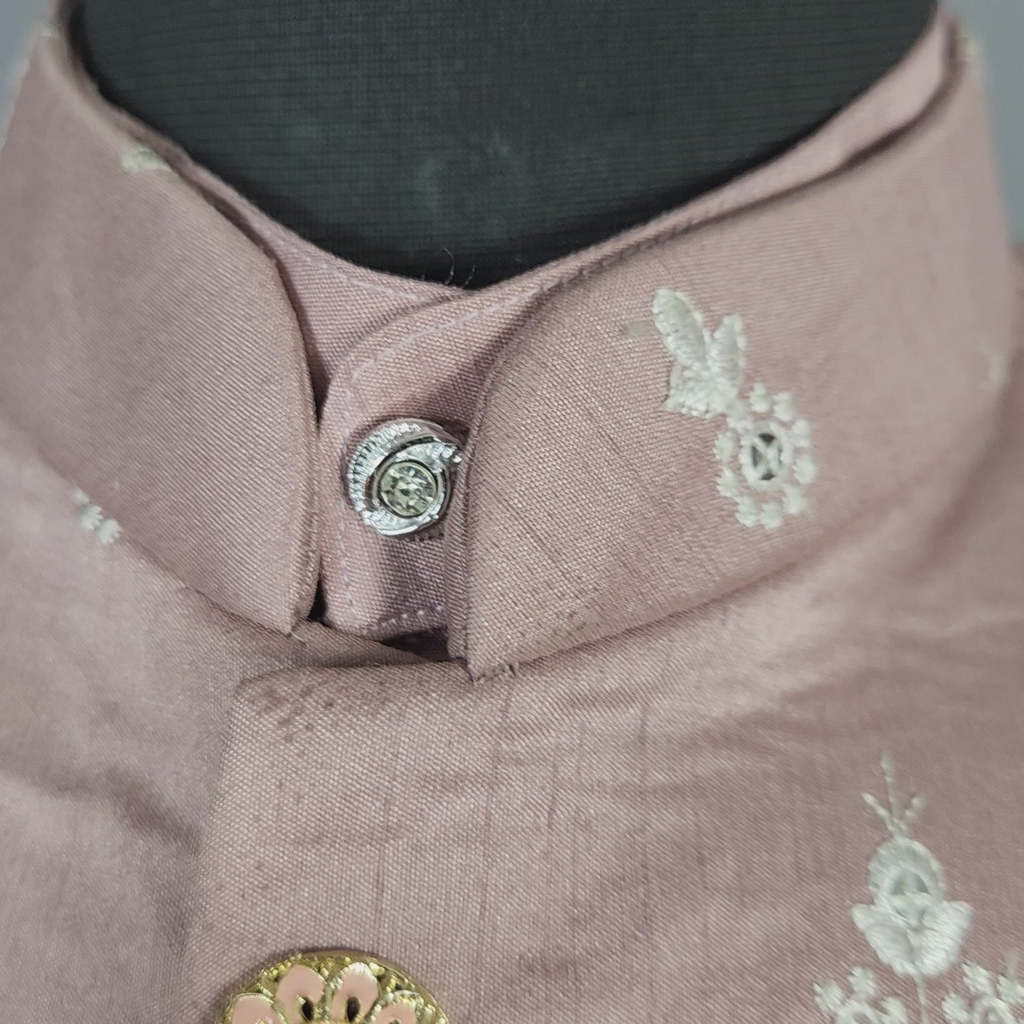Dusty Pink Kurta Jacket Set for Wedding – Designer Indian Outfit

