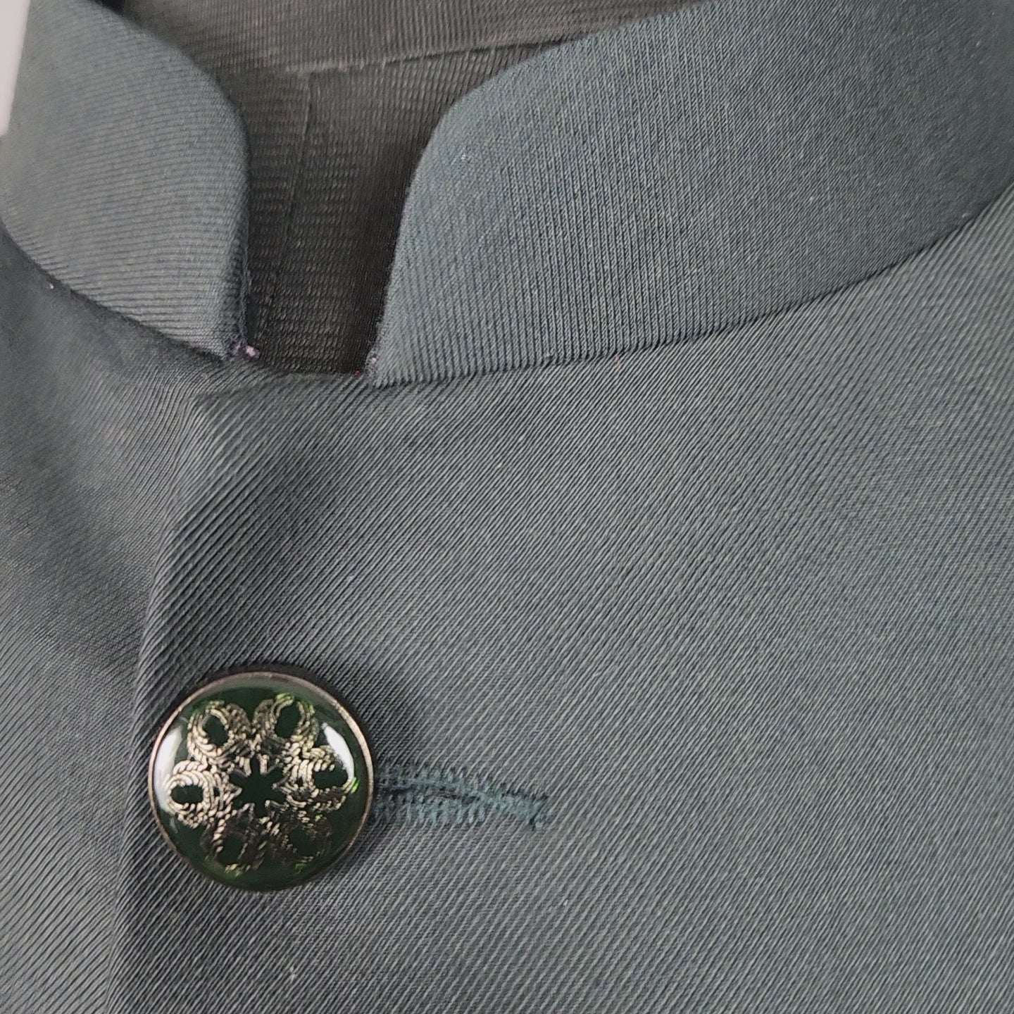 Dark green nehru jacket for men - Indian ethnic waistcoat ideal for weddings, festive events, and traditional functions
