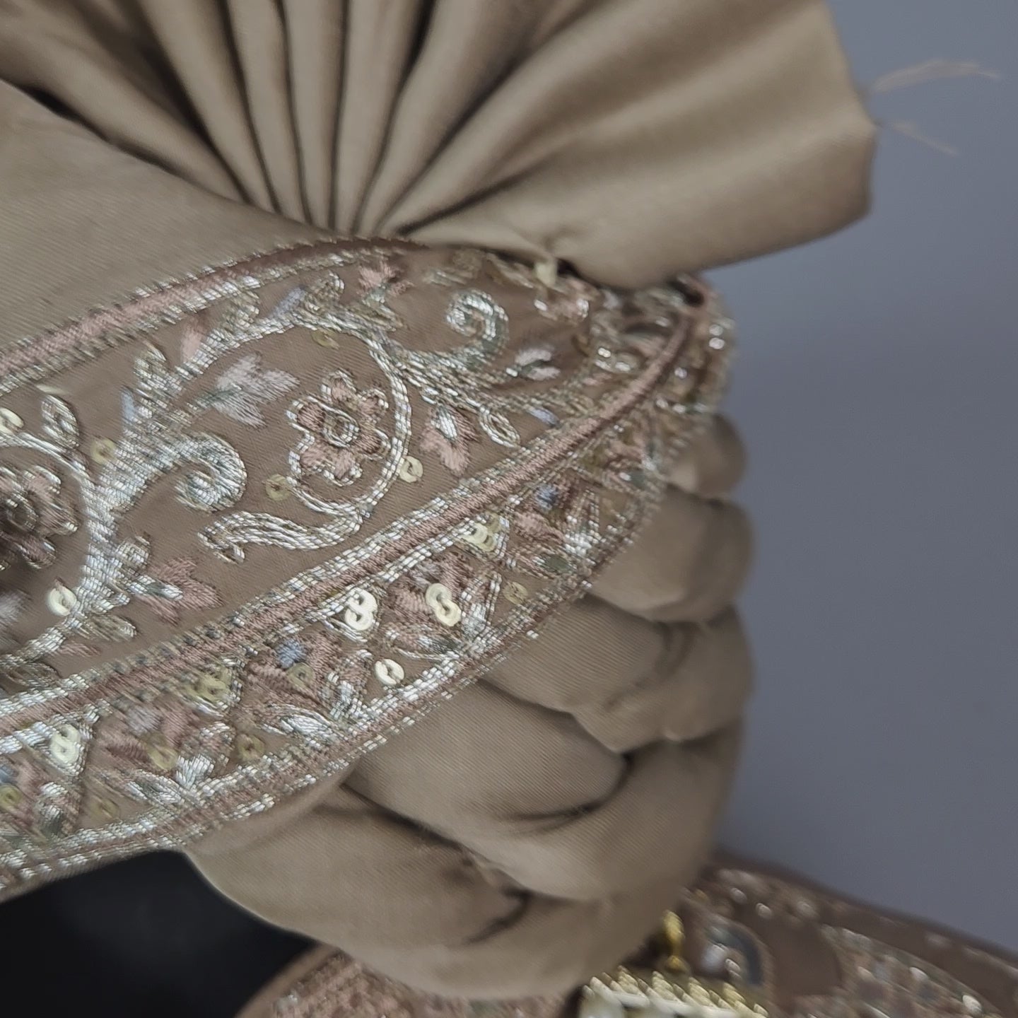 Golden Brown Groom Sherwani - Zari Embroidery | Sherwani For Men