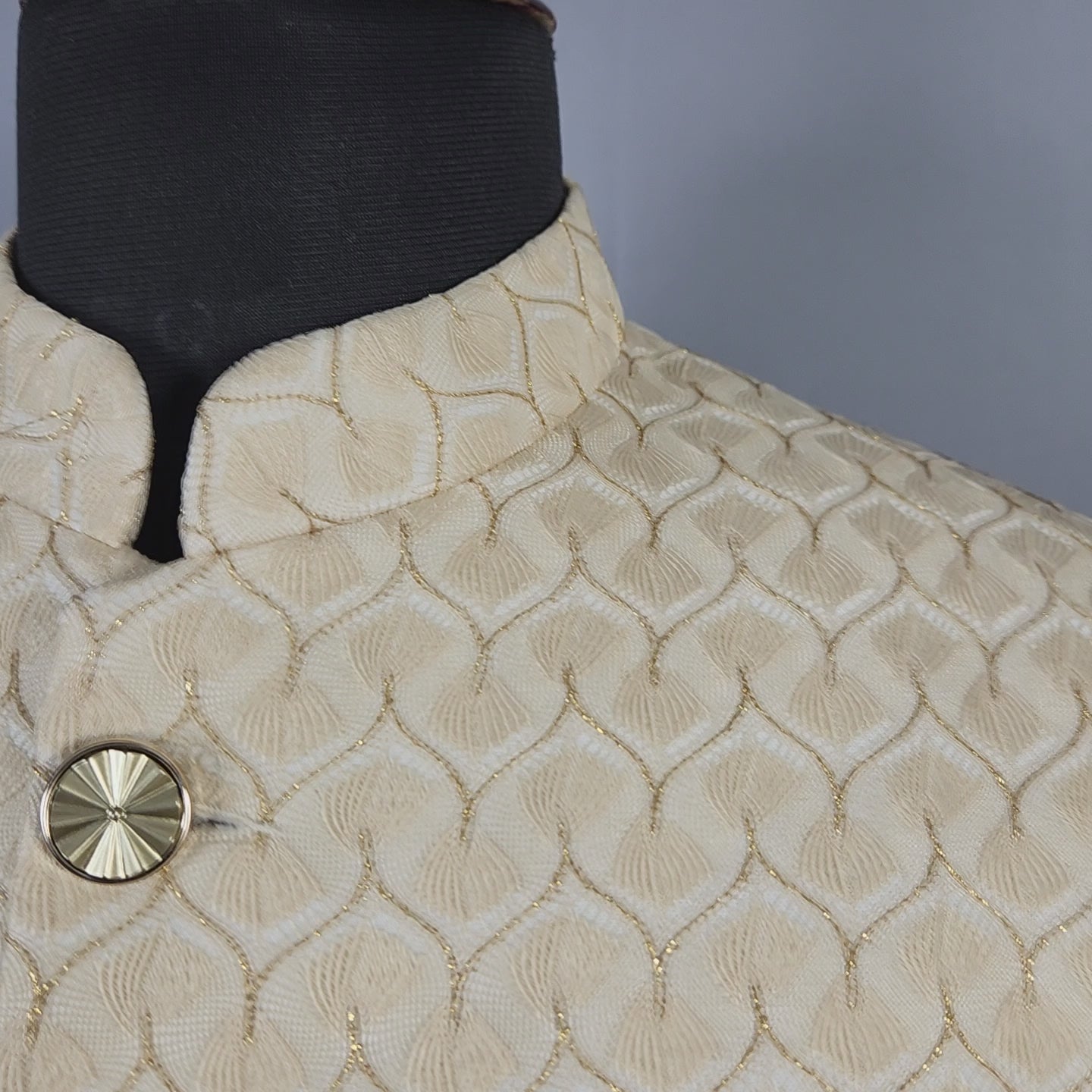Beige Jodhpuri Suit for Men  -   Indian Wedding Outfit for Men
