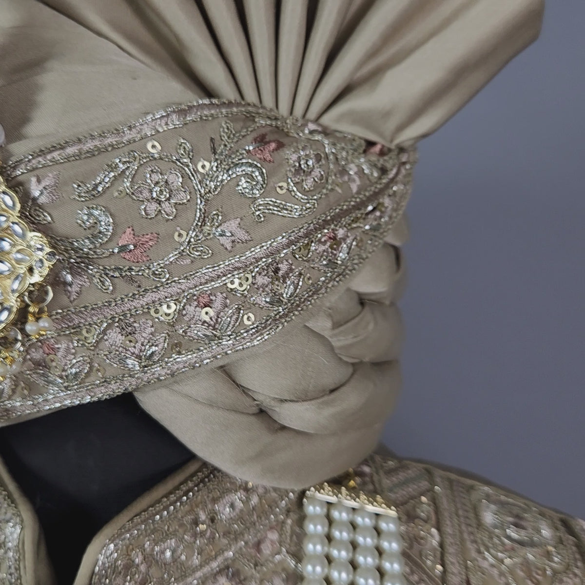 Copper Golden Groom Sherwani - Zari Embroidery| Sherwani For Men