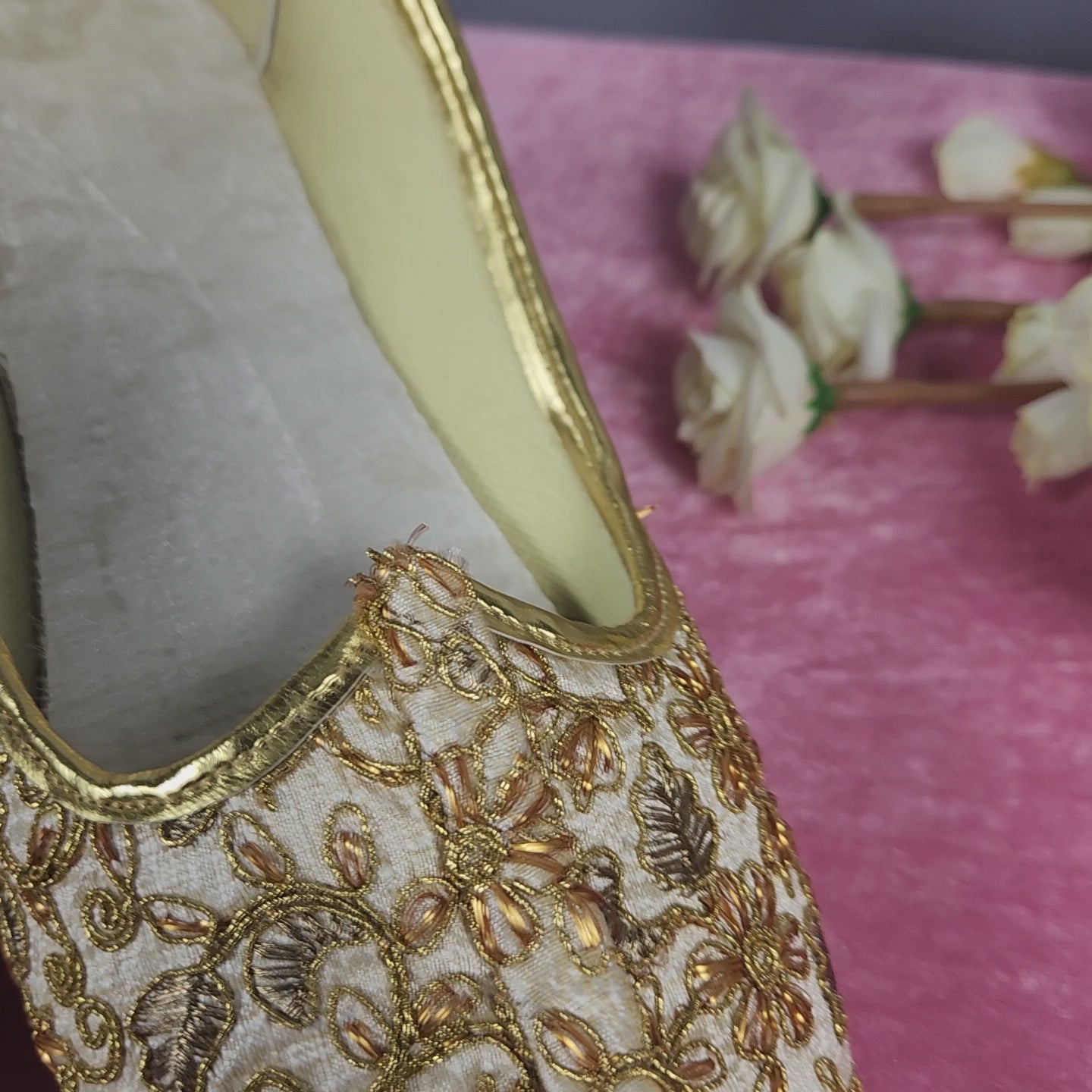 Beige Ethnic Shoes for Men – Designer Indian Jutti & Mojari for Wedding
