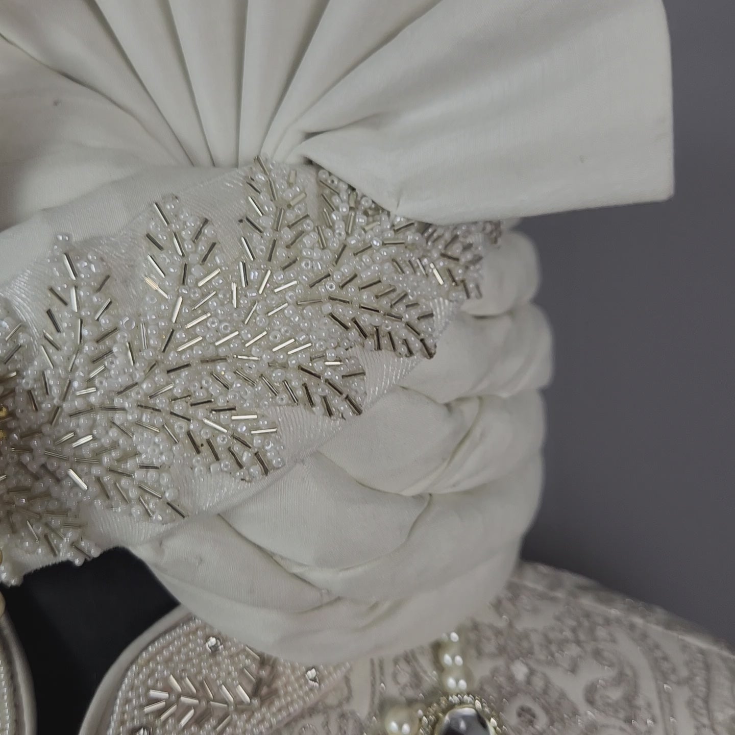 Ivory White Wedding Groom Sherwani - Silver Zari Work | Sherwani For Men