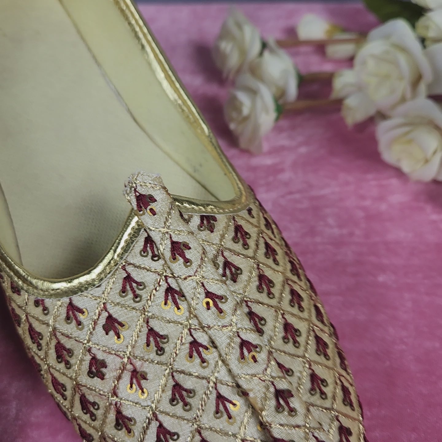 Beige Ethnic Shoes for Men – Designer Indian Jutti & Mojari for Wedding
