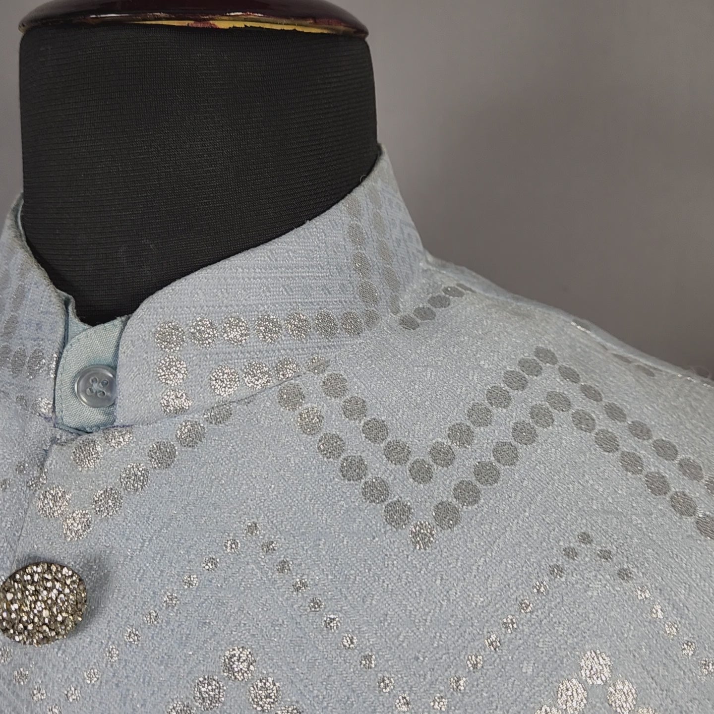 Sky Blue Kurta Jacket Set for Wedding – Designer Indian Outfit
