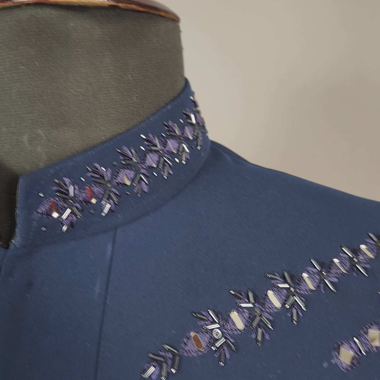 Blue Indo-Western Sherwani for Men | Indian Groom Wedding Outfit