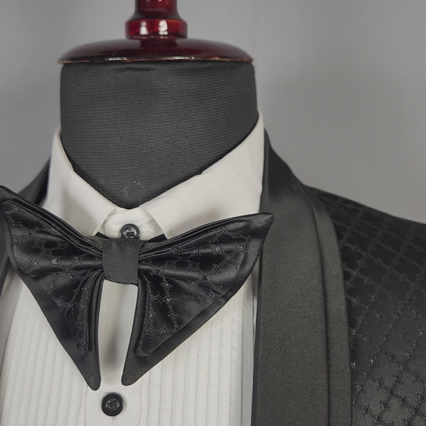 Men's black tuxedo suit for Indian groom, perfect for wedding and reception wear
