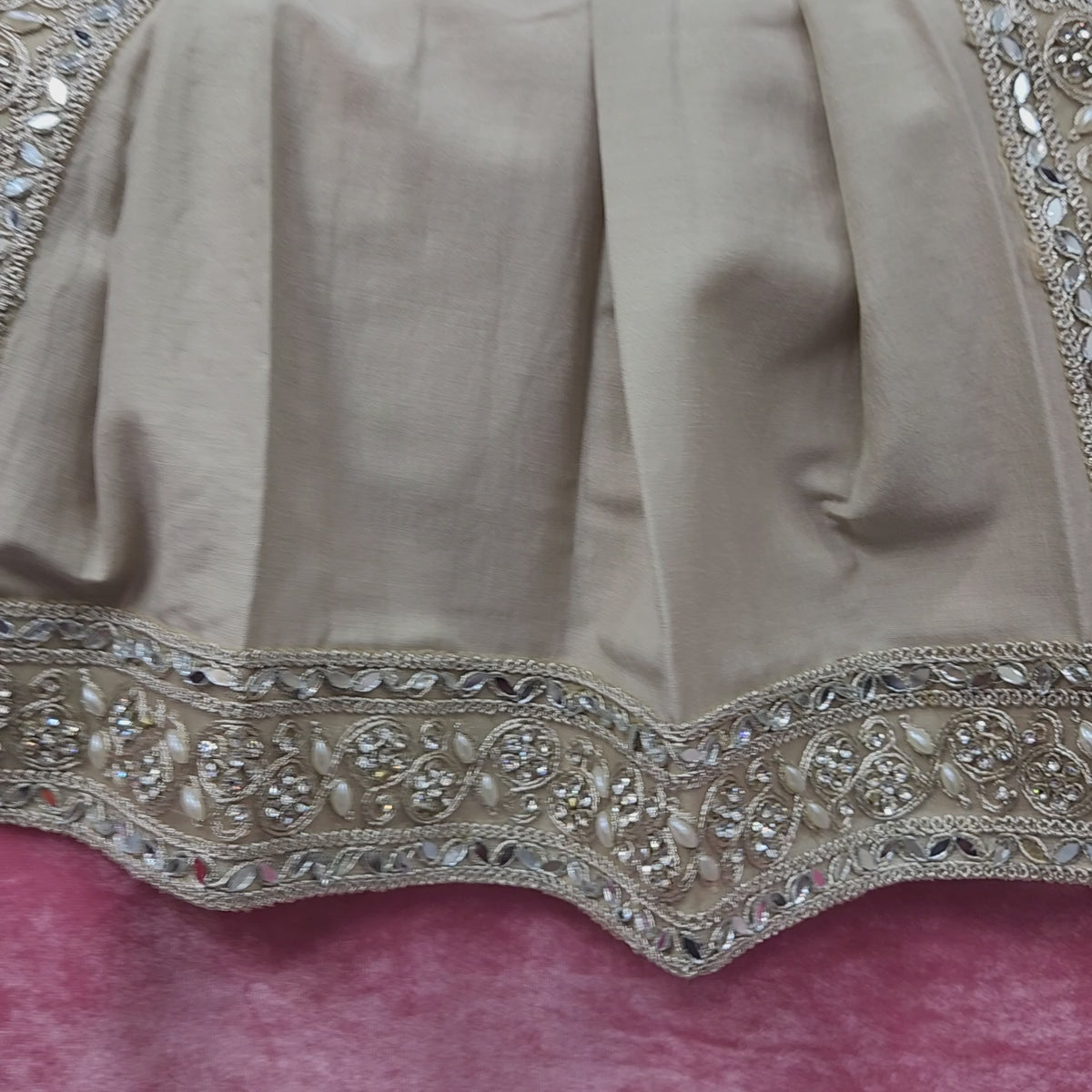 Champagne Golden Groom Turban Shawl | Dupatta Safa Set For Men