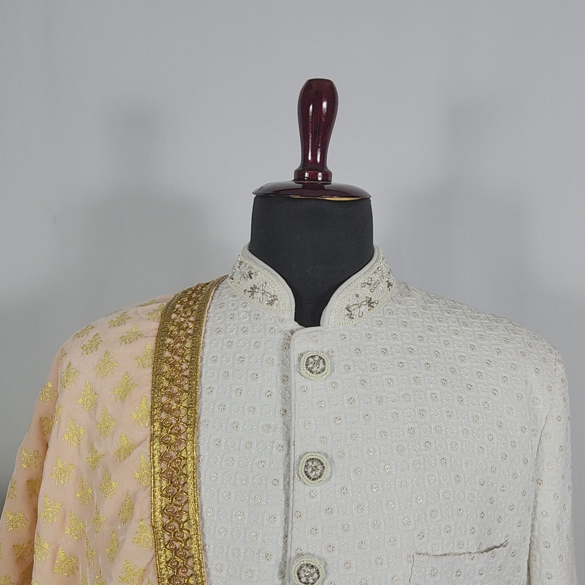Peach Groom Stole | Shawl For Men