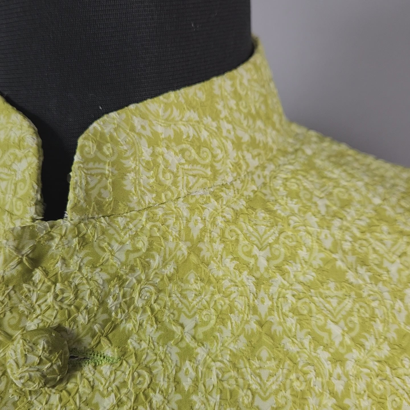 green nehru jacket for men - Indian ethnic waistcoat ideal for weddings, festive events, and traditional functions
