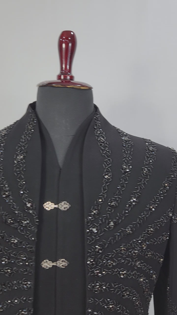Black Jodhpuri Suit for Wedding – Custom Made | Indian Groom Outfit