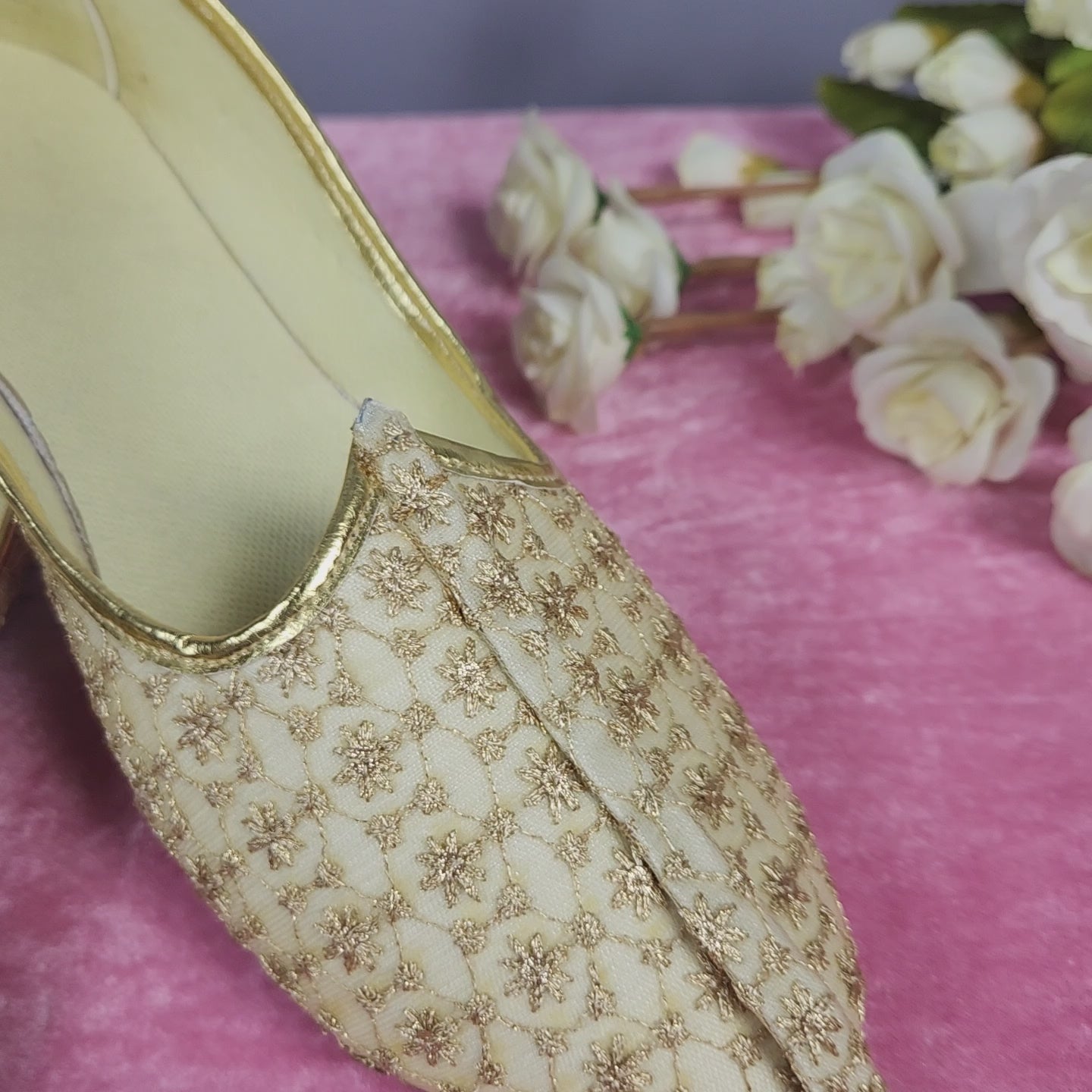 Beige Ethnic Shoes for Men – Designer Indian Jutti & Mojari for Wedding
