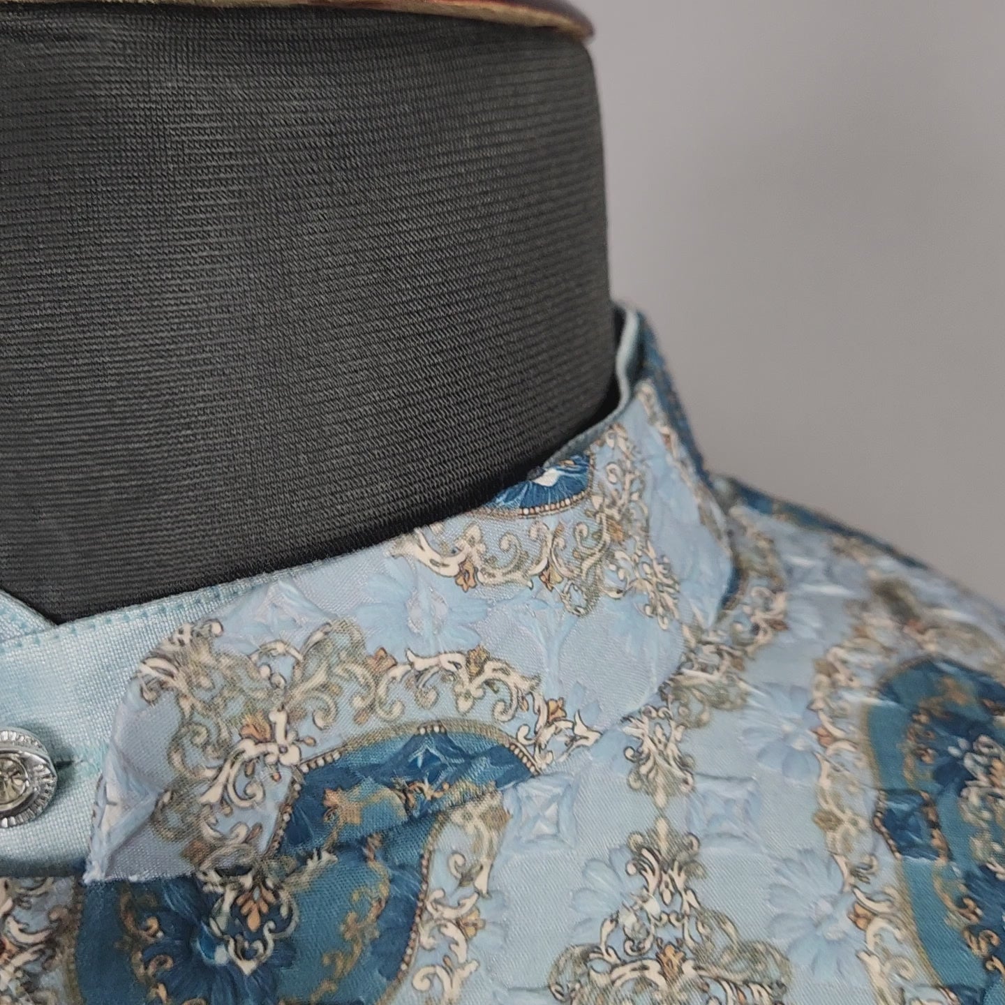 Sky Blue Kurta Jacket Set for Wedding – Designer Indian Outfit

