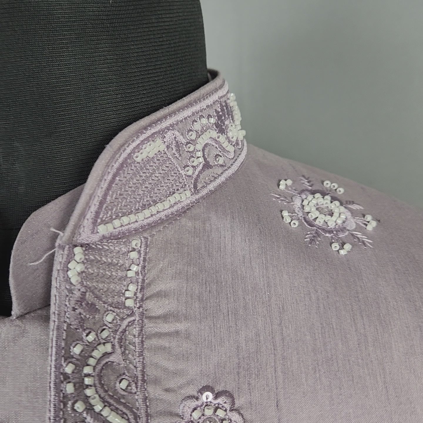 Lavender Indo-Western Sherwani for Groom  -   Indian Wedding Outfit for Men

