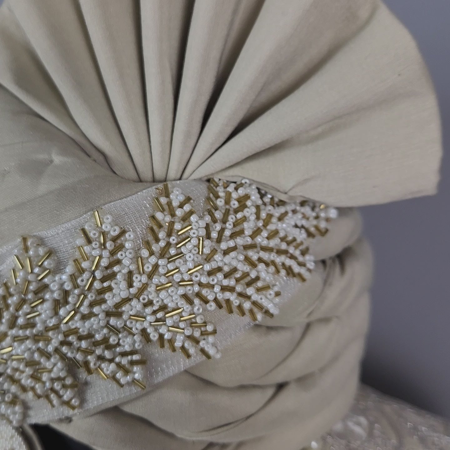 Champagne Beige Wedding Groom Sherwani - Silver Zari Embroidery  | Sherwani For Men