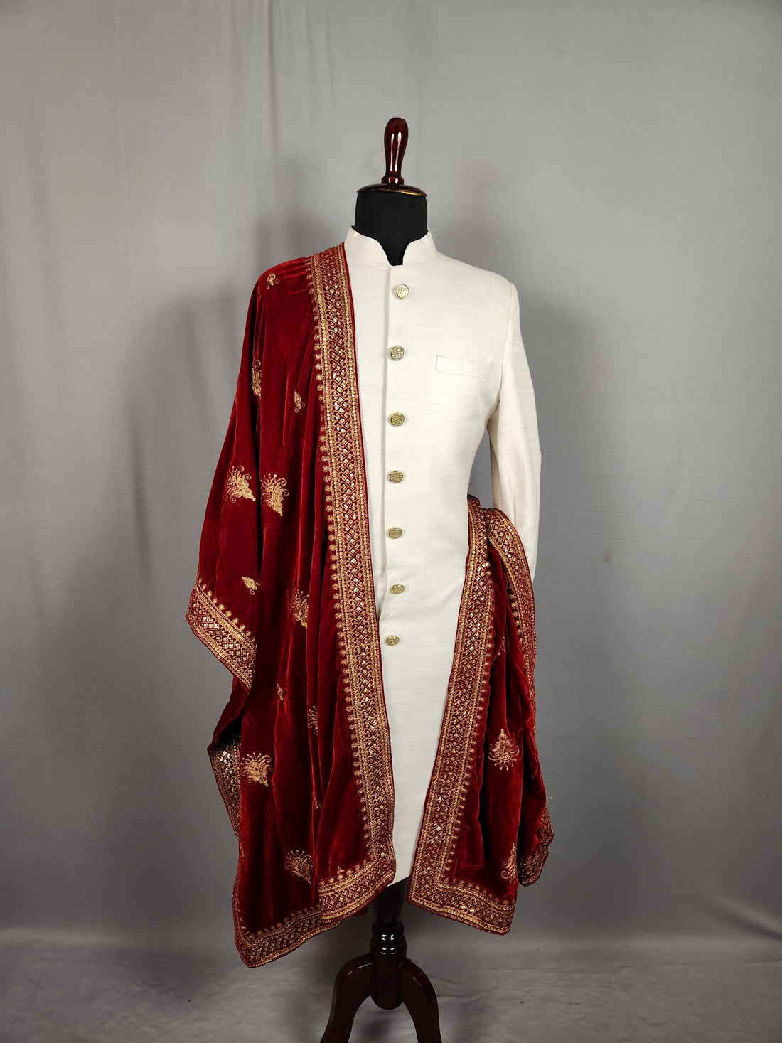  Red Wedding Shawl for Groom