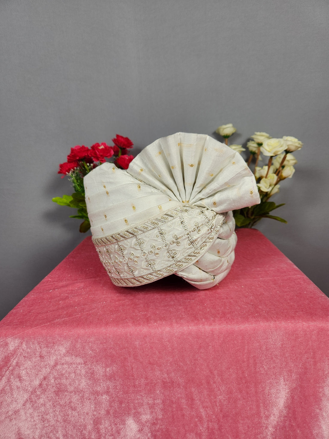 White Groom Turban